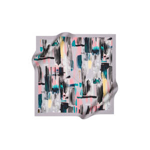 Pañuelo de poliéster de sarga 90x90 Pierre Cardin - Pañuelo colorido para la cabeza y el cuello - Product Image 1