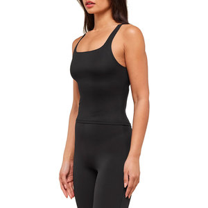 Camisetas sin mangas elásticas suaves diseñadas para yoga, gimnasio telas resistentes al sudor y cortes flexibles para máxima comodidad Camisetas sin mangas Mujer - Product Image 3