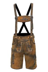 Shemax Trachten shorts pour hommes lederhosen gris ombré OEM personnalisé nouveau bavarois oktoberfest lederhosen - Product Image 3