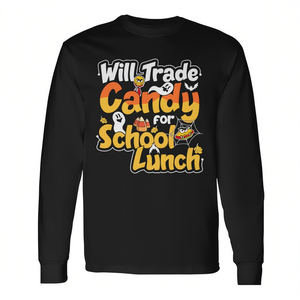 Camiseta de Manga Larga con Diseño de Halloween para la Comedora Escolar, Diseño Promocional Aterrador - Product Image 2