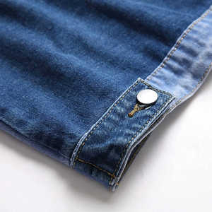 New Autumn and Winter Men's Slim Denim Jacket <b>Large</b> Size Fashionable Casual Style Fur Collar Men's Denim Winter Jacket - Product Image 5