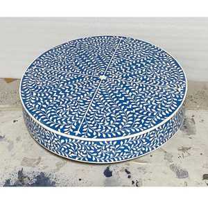 Table basse en incrustation d'os par fournisseur indien Tabourets et poufs de meilleure qualité Décoration intérieure - Product Image 1