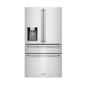 Nouveau 36 pouces. 21,6 cu. Réfrigérateur à portes françaises encastrable avec distributeur d'eau et de glace, finition anti-traces de doigts - Product Image 2