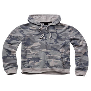 Sweat à capuche unisexe épais surdimensionné imprimé camouflage avec logo personnalisé Sweat à capuche de couleur pure Sweats à capuche High Street - Product Image 1