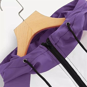 Wholesale Price Unisex Custom Windbreaker <b>Jacket</b> Good Quality Zipper <b>Pullover</b> Tops Wholesale Women's Cotton Knitted Tops - Product Image 5