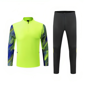 Navidad Año Nuevo Nuevas llegadas Secado rápido Transpirable Venta al por mayor Club Fútbol Chándales Invierno Sublimación Sólido Impreso - Product Image 5