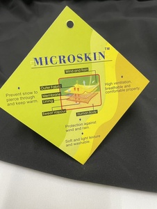 Tissu sergé extensible 100 % polyester 3 plis avec dos en polaire T75D laminé TPU, respirant, résistant à l'eau et aux intempéries pour - Product Image 3