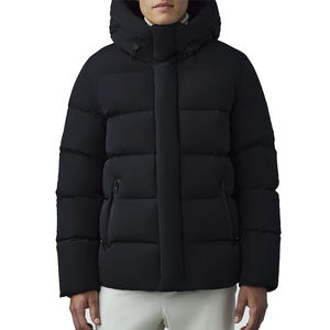 Vestes d'hiver décontractées pour hommes personnalisées OEM, brillantes, chaudes, à capuche, matelassées, avec fermeture éclair, veste matelassée, veste d'hiver - Product Image 1