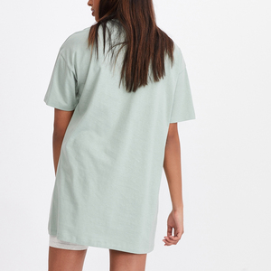 180gsm ผ้าฝ้าย100% โลโก้ที่กำหนดเองพิมพ์ว่างเปล่าเสื้อยืดขายส่งธรรมดาผู้หญิงเสื้อยืด - Product Image 6