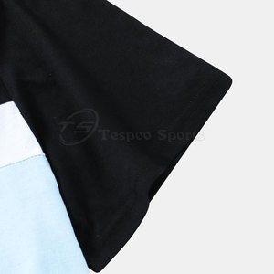Vente à chaud T-shirt confortable et respirant pour hommes Motif solide en polyester/coton Streetwear quotidien au prix de gros - Product Image 4