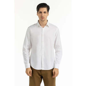 <b>Men's</b> Casual <b>Shirts</b> Anti-Wrinkle 100% Cotton Regular Fit Sizes XL Poplin and Satin Fabric ODM Supply - Product Image 3