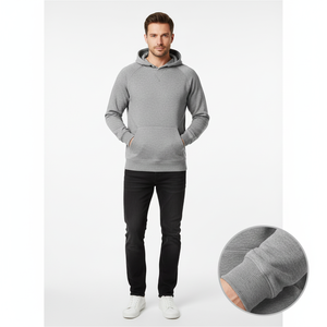 Sweats à capuche tendance à col rond, matière en coton doux, coupe confortable, tissu respirant, parfait pour la salle de sport, la course à pied, les activités de plein air, les vêtements décontractés - Product Image 2