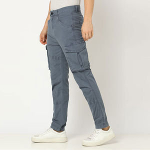 Pantalones Cargo para hombre con logotipo personalizado Color Cargo para hombre sólido Cintura alta Hecho a mano Algodón Premium Adecuado para hombre Cargo - Product Image 2