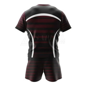 Ensembles d'uniformes de football rugby avec logo personnalisé de haute qualité Vêtements de sport respirants en polyester 100% avec service OEM à bas quantité minimale de commande - Product Image 3