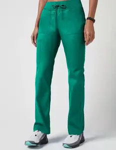 Conjunto de Uniforme Médico Clásico Unisex de Alta Calidad, Tela Vaquera Transpirable y Cómoda, Uniformes de Enfermería con Detección de Agujas - Product Image 3