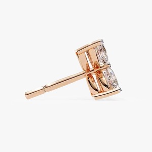 Boucles d'oreilles pendantes en diamant taille marquise de qualité supérieure, finition or blanc, bijoux élégants et raffinés, disponibles à un prix compétitif - Product Image 5