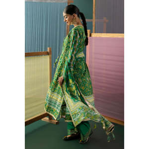 Conjunto de 3 Piezas para Mujer, Traje de Lona Bordado con Gota y Dupatta Estampada CL-62042 - Product Image 6