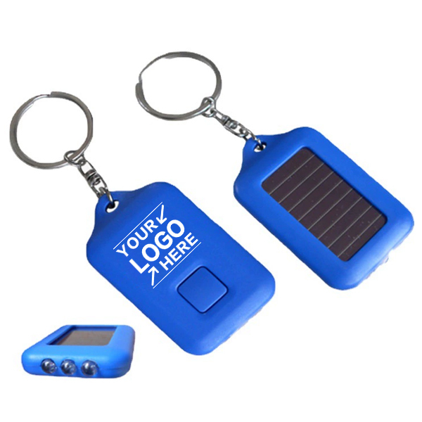Mini Solar Power Keychain Flashlight Portable Lantern Torch Solar LED Light Outdoor Camping Hiking Emergency Light Survival Tool
