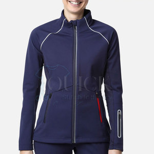 Chaquetas Softshell para mujer, servicio OEM, hechas a medida, impermeables, transpirables, ecológicas, de nailon, con cuello levantado - Product Image 2
