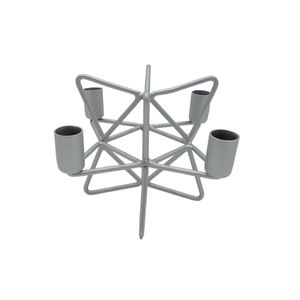 Gran portavelas de Adviento de Metal decorativo con acabado de níquel para el hogar y decoración de iluminación de fiesta de Navidad al por mayor a granel - Product Image 3