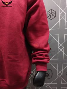 Sweat-shirt à demi-zip en molleton 100% coton personnalisé, sweat-shirt à quart de zip, sweat-shirt à manches longues surdimensionné avec logo sur le devant - Product Image 3