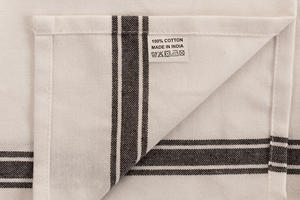 Bandes vintage 100% coton Golf Serviette de cuisine à séchage rapide pour restaurants Lot de 12 couleurs rouges avec motif à carreaux tissés - Product Image 5