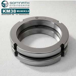 ตัวล็อค KM38น๊อตตัวล็อกเพลาแบบเมตริกที่แม่นยำ M190X3.0สำหรับยึดสเตนเลสสตีล - Product Image 1