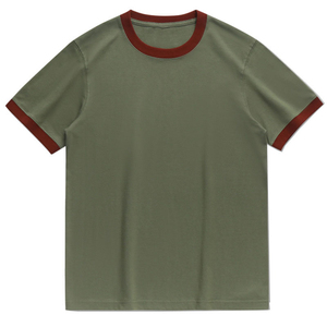 T-shirts pour hommes à col rond confortables, 100% coton, logo personnalisé, manches courtes, unis, faible MOQ - Product Image 1