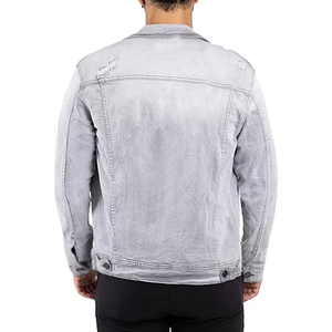 Men's New Season High Street Style <b>Winter</b> Denim <b>Jacket</b> Wholesale Custom Logo with down & Fabric Decorative Pocket - Product Image 3