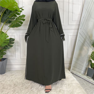 Abaya Islámica de Alta Calidad, Moda Musulmana, Nueva Llegada, Talla Grande, Manga Larga, Informal, Larga hasta el Suelo, Ligera y Elegante - Product Image 6