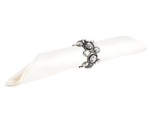 Rond de serviette en métal de style moderne Cadeau décoratif parfait pour les fêtes de mariage Facile à nettoyer et adapté à la table à manger - Product Image 5
