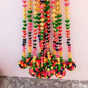 New Arrival 2025 Designer Pom Pom <b>Ball</b> <b>Strings</b> Wall Hangings 100% Handmade Wall Hangings for Home and Weddingb , Hldi Decor - Product Image 3