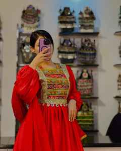 Custom Sizes Latest Designs Afghani <b>Dress</b> For Women Kuchi Tribal Vintage <b>Dresses</b> Indian Banjara Style Anarkali Frock For Girls - Product Image 2