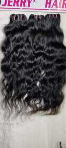Extensions de cheveux humains vierges non traités Jerry Hairs, cuticules alignées, indiennes, Remy, vague d'eau, vague profonde, aspect naturel - Product Image 3