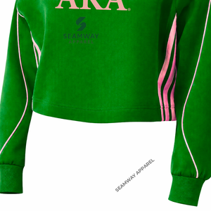 Sweat-shirt Alpha Kapa Alpha Sorority, pull décontracté en coton pour femme, col rond, jersey brodé, pull en tricot - Product Image 3