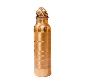 Silver Touch Design Pure Copper <b>Water</b> <b>Bottle</b> 950ml Direct Drinking Eco-Friendly for Home <b>Gym</b> Yoga Unisex - Product Image 2