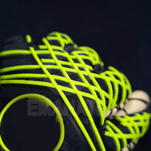 Gants de gardien de but de football en cuir professionnels à motif personnalisable multicolore, logo personnalisé, fermeture à boucle et crochet, utilisation en extérieur - Product Image 3