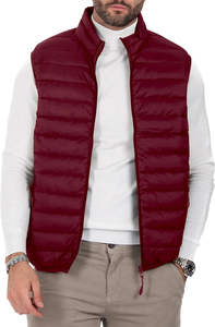 Veste d'hiver pour homme avec logo personnalisé, sans manches, à capuche, gilet matelassé, veste pour homme - Product Image 5