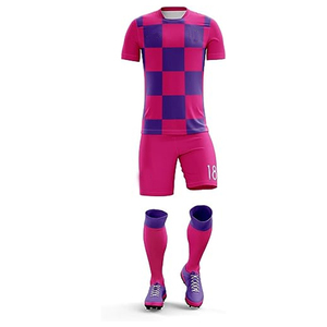 Uniforme de football léger de haute qualité Nouveau design unisexe disponible au Pakistan Prix de gros avec sublimation du logo de l'équipe - Product Image 1