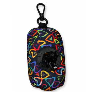 Citrus Pattern Dog Poop <b>Bag</b> Holder Durable Neoprene Waste <b>Bag</b> Dispenser with Zipper and Metal <b>Clip</b> - Product Image 4