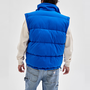 Custom Men's Thick <b>Warm</b> Detachable Sleeve Winter Puffer Bubble <b>Jackets</b> for Spring - Product Image 6