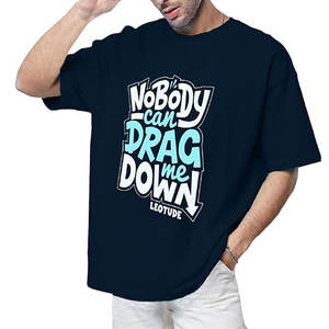 Camiseta extragrande de hombre de nuevo estilo con logotipo imprimible personalizado hecha de tela de algodón y poliéster - Product Image 4