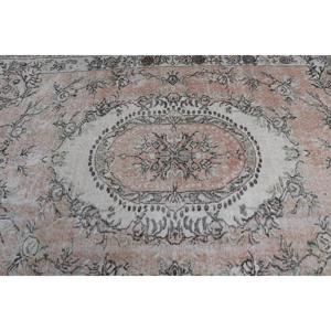 Turkish Rug, Large 5.5x8.4 ft Rug, <b>Brown</b> Solid Rug - Product Image 5