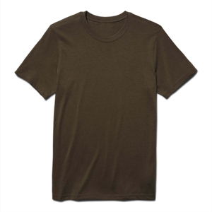Ropa de calle holgada con cuello redondo para hombre, camiseta de tela de punto antiarrugas transpirable con estampado de pantalla, camiseta de manga corta de algodón 100% - Product Image 1