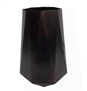 Vase décoratif de table en fer bronze, couleur brun mat luxueux, design classique, pot pour la décoration du salon, du sol et des murs - Product Image 6