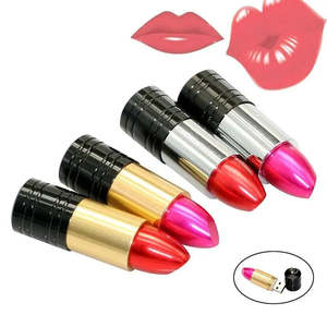 Custom Red Lipstick Shaped <b>USB</b> <b>2.0</b> Flash Drive 32GB Capacity Plastic Material with 1TB Box Packaging - Product Image 3