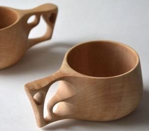 IMPORTANTE Taza de té de madera natural de madera para vino, café, agua, Bebidas frías calientes, taza para beber, taza de té de madera de estilo japonés - Product Image 4