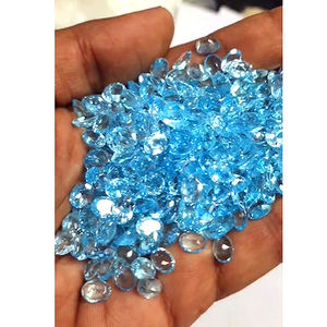 305 piezas de Topacio Azul suizo natural 8x6mm 9x7mm faceta ovalada 438 Cts lote piedras preciosas sueltas de corte de topacio de alta calidad US $246 para todos - Product Image 3