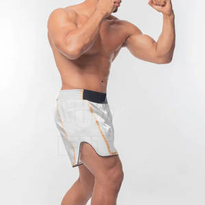 กางเกงมวยผ้าซาตินโพลีเอสเตอร์สำหรับผู้ชายกางเกงกีฬาศิลปะการต่อสู้ทำจากโรงงานสินค้ามาใหม่2024 - Product Image 2