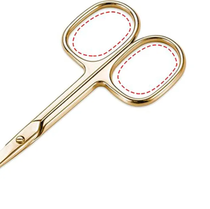 Outil de soin des ongles professionnel de haute qualité usage personnel ciseaux en céramique en acier inoxydable pointu incurvé outil de beauté sûr vente chaude - Product Image 4